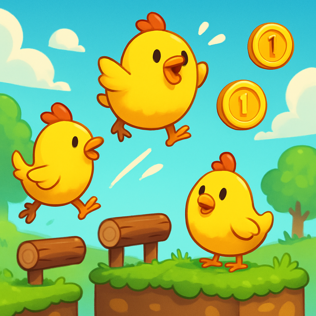 Juego 3: Pollos Saltarines